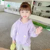 Girls039 flowers Three color hooded fleece Bud silk Hubblebubble sleeve Long sleeve coat Hoodies Sweatshirts7147178