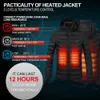Damenjacken 11 Bereiche beheizte Jacke USB Herren Winter Outdoor elektrische Heizung warme Sport Thermomantel Kleidung beheizbare Weste 221128