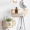 Nieuwheid items Key Holder Mail Rack Entry Way Plank Creative Simple Nordic Smeed Iron Grid Wand Mount Opslag Rack Hooks Key Sorter Organizer 221129