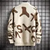 Męskie swetry zimowe turtleeck Sweater kaszmirowy pullover mody mody luźne s harajuku streetwear miękki ciepły ciąg homme 221128