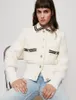 Wo Maje France Spring Summer Small Cense Wind Tweed Jacket Women Short Section Polo Lapel Top Brand Paris 221129