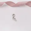 925 Sterling Silver Beads Running Shoe Dangle Charm Clear Cz Charms Fits European Pandora Style Jewelry Bracelets & Necklace 792063CZ AnnaJewel