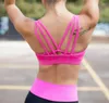 Yoga Outfit Sexy Women's Sports Bra Cross Strap Back Skinny Gym Running Fitness Crop Top Workout Clothes Sujetador Deportivo P156