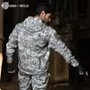 Erkek Ceketler Han Wild Shark Cilt Avı Kabuğu Askeri Taktik Ceket Erkekler Su Geçirmez Polar Giyim Multicam Ceket Rüzgarları 4xl 221128