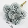 Decorative Flowers 6Pcs Fake Silk Hydrangea Home Decoration Wedding Bouquet Christmas Pompon Bridal Accessories Hyacinth Artificial