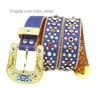 2022 مصمم حزام BB Simon Men's Rhinestone Belt Alloy Pin Buckle Hip Hop Style Personal