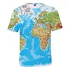 Мужские футболки T 2022 3D футболки Earth Tee Men Men/Women Tshirt Summer Hetableable Boy/Girl