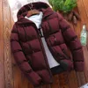 Mens Down Parkas Winter Jackets grube mężczyźni swobodny zamek błyskawiczny ciepło fitness Fitness Fashion Fatness płaszcz męski streetwearu wiatroodporne ubrania 221129