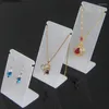 Pochettes à bijoux 3pcs acrylique L-Shap givré présentoir boucle d'oreille collier pendentif porte-chaîne oreille goutte goujons stockage organisateur support