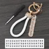 VOORGOVEN AUTO Key Ring Dames net rode ketting hanger diamanten ring hangend touw anti verlies nummerplaat prachtig