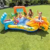 Party Balloons dinosaurie Ierable Play Center Spray Water Swimming Pool Blow Up Outdoor Summer Fun Paddling For Kids 221129