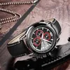 ساعة Wristwatches Megir Creative Chronograph Men Watch Relogio Maschulino Fashion Leather Leath