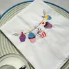 Storeczka haftowane serwetki na wesele domowe kuchenki bawełniane ręczniki herbaciane na tabel 45 70 cm