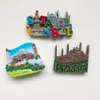 Juldekorationer Babelemi Turkiet souvenir Pamukkale Efesus Istanbul Apollo kylskåp Magnet 3D kylmagnet klistermärke kök hem presenter dekor 221129