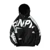 Mens Jackets Spring Men Jacket Letter Printed Hooded Outerwear Streetwear Fashion Harajuku Plus Size Loose Windbreaker Coat Male 5XL 221129