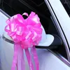 Dekoracyjne kwiaty jedwabna wstążka dwukolorowa Pull Flower Bow Wedding Car Artificial Bouquet Party Scena dekoracja 10pcs/pakiet