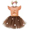 Popolare abito da principessa natalizia per bambini Costume cosplay per feste per bambini La danza indossa abiti da ragazza carini Dancewear FS7836