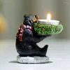 Candle Holders Christmas Candlestick Decoration Cartoon Animal Holder Living Room Desktop Handicraft Ornaments Home Decor