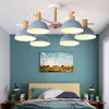 Lustres nordique Lampen Industrieel bois Chambre décoration de la maison E27 luminaire pendentif LED lumières déco Chambre Lustre Pendente