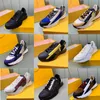 Men Designer Trainer FLOW Platform Sneaker Zipper Mesh Leather Trainers Women Fashion Casual Shoes RunnerNO259