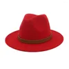 Basker ull topp hatt kvinnor bowler hattar platt jazz m￶s