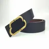 Designer midjeband lyxiga guldbokstäver äkta läderbälten mode koppar slät spänne bälte cowskin mens b midjeband bredd 3,8 cm