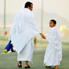 Этническая одежда Мужское полотенце Ihram, установленное для Умры и хадж мусульманские паломнические костюмы, удобно носить F3MD