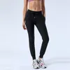 LL Kadın Yeni Yoga Giyim Çekme Halatı Sıkı Yüksek Bel Kayışı Koşu Eşofman Altı Spor Spor Rahat Pantolon