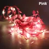 Cordes feuilles guirlande fée lumière lampe de vacances alimenté par batterie fil de cuivre feuille verte guirlandes lumineuses pour la fête de noël décor de mariage