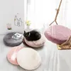 Pillow SUGAN LIFE Faux Fur Round Thickened Removable Washable Chair Seat Tatami Mat Household Plush Floor