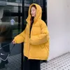 Women S Down Parkas Winter Women Krea Koreańska wersja krótkiej luźnej modnej marki chleb ins netto czerwony 221128