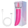 Tong Likken Pomp Clitoris G-spot Vibrator Dildo Vibrator Dual Head Speeltjes voor Vrouwen Vagina Borst Massage volwassen Producten