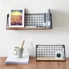 Novelty Items Nordic Minimalist Creative Iron Mesh Partition Wall Shelf Wall Hanging Decoration Small Shelf NonMMarking Display Stand 221129