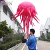 arrivée publicité gonflable méduse surélevée ajouter des lumières ballons inflation océan défilé animaux pour fête événement décoration jouets sport