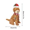 Objetos decorativos Figuras Goldendoodle Holiday Living 36x16cm Navidad LED Light Up Fluffy Doodle Dog Decor con cuerda Decoración de jardín al aire libre 221129