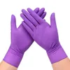 Guanti per pulizia Nitrile 50100PCS Rosa Viola Senza polvere Senza anallergico Gomma monouso Lavoro manuale Meccanico Cucina Bellezza 221128