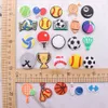 Christmas Decorations Mix 50PCS PVC Sport Fridge Magnetic Sticker Baseball Badminton Table Tennis Football Soccer Bascketball Refrigerator Magnets 221129