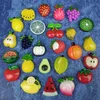 Weihnachtsdekorationen 25pcsset Fruit Series Kühlschrank Magnet Whiteboard Office PO Magnetaufkleber Starker Neodym -Kühlschrankmagnete Home Deco 221129