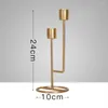 Candle Holders Metal Home Decoration Party Supplies Pillar Craft Candelabra Long Slot Holder Candlestick