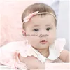 Headbands Baby Hairband Stripes Headband Bow Knot Cotton Printing Dots Seamless Hairbands Hair Accessories Drop Delivery Jewelry Hair Dhhcb