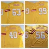 NCAA Football 99 Warren Sapp Jersey 40 Mike Alstott 63 Roy Selmon Amarillo Logos cosidos Man Vintage Mitchell y Ness