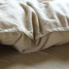 Bedding sets Nature Linen And Cotton Breathable Healthy Set Natural Plant Fiber Flax Duvet Cover Bed Sheet Pillowcases Home Textiles 221129