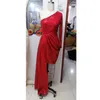 Casual jurken luxe rood lovertjes voor vrouwen feestavond sexy bodycon een schouder grote size 4xl 5xl elegant evenement nacht dinnet doek