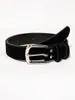 Belts Suede Solid Square Buckle Casual Simple Versatile Elegant Black Belt Women