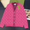 Женские свитеры дизайнерские буквы дизайн кардиганские пальто женские вязаные рубашки весеннее осень теплый свитер роскошный уличный пальто 869Z