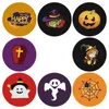 Confezione regalo 500 pezzi / rotolo Etichette adesive Happy Halloween 8 Disegni Guarnizioni buste decorative Fantasma zucca per carte