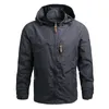 Mens Jackets Spring Windbreaker Man 대형 7xl 앞 유리 재킷 남자 가을 코트 캠핑 남자 작업 착용 옷 AM453 221128