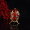 Smycken p￥sar qifu r￶tt f￤rgpris s￶t ￤ggform ring display
