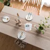 Toalha de linho de mesa toalha de mesa pastoral para festa de cozinha em casa decoração de cozinha elegante com borla bordada manto mantel mesa