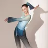Sahne Giyim Peri Çin Dans Kostüm Mesel Kıyafet Lirik Dans Giysileri Hanfu Kadınlar Uzun Kollu Performans JL3617